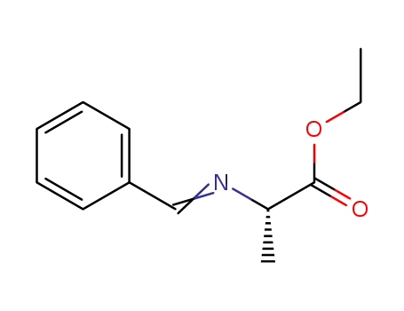 Molecular Structure of 60855-77-8 (L-Alanine, N-(phenylmethylene)-, ethyl ester)