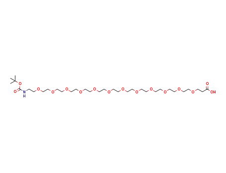 2,2-dimethyl-4-oxo-3,8,11,14,17,20,23,26,29,32,35,38,41-tridecaoxa-5-azatetratetracontan-44-oic acid