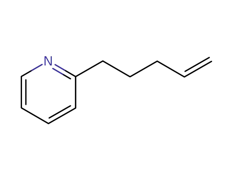 Molecular Structure of 52458-08-9 (Pyridine, 2-(4-pentenyl)-)