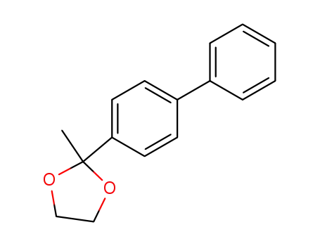 Molecular Structure of 6135-51-9 (1,3-Dioxolane, 2-[1,1'-biphenyl]-4-yl-2-methyl-)