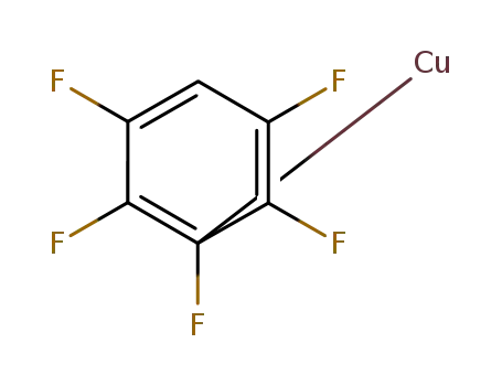 Molecular Structure of 18206-43-4 (Copper, (pentafluorophenyl)-)