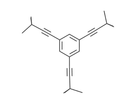 Molecular Structure of 851961-39-2 (Benzene, 1,3,5-tris(3,3-dimethyl-1-butynyl)-)