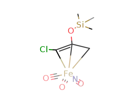 (CHClC(OSi(CH3)3)CH2)Fe(CO)2NO