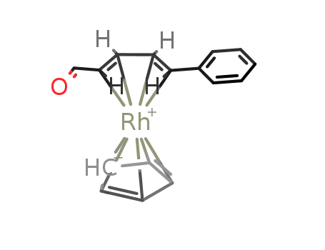 (η4-5-phenyl-2,4-pentadienal)(η5-cyclopentadienyl)rhodium(I)