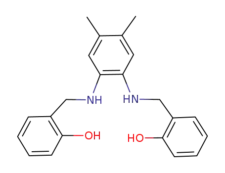 Molecular Structure of 163122-31-4 (Phenol, 2,2'-[(4,5-dimethyl-1,2-phenylene)bis(iminomethylene)]bis-)
