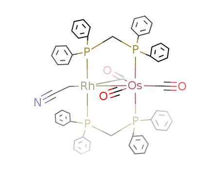 RhOs(CH2CN)(CO)3((C6H5)2PCH2P(C6H5)2)2