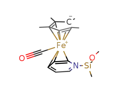 Cp*(OC)Fe(η3(C,C,C)-C5H5NSiMe2OMe)