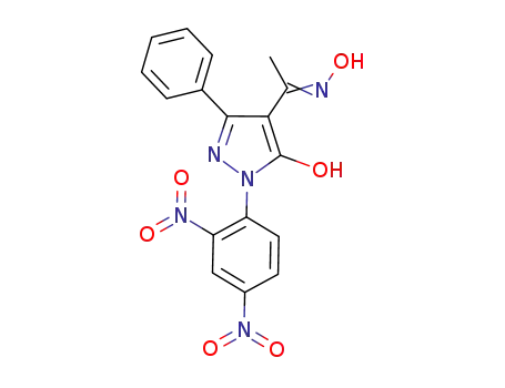4-acetyloxime-3-phenyl-1-(2',4'-dinitrophenyl)-2-pyrazolin-5-one