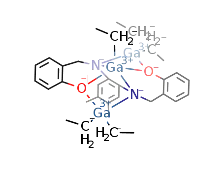 ((OC6H4CH2N)2C6H2(CH3)2)Ga(C2H5)(Ga(C2H5)2)2