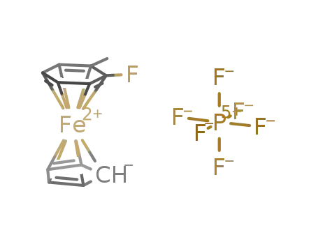 η-pentadienyl-η-1,2-fluoromethylbenzeneiron(II) hexafluorophosphate