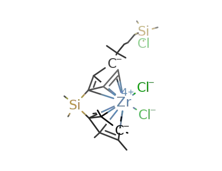 Zr[Me2Si(η5-C5Me4)(η5-C5H3CMe2(CH2)4SiMe2Cl)]Cl2