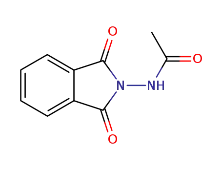 Molecular Structure of 16067-88-2 (N-(1,3-dioxo-1,3-dihydro-2H-isoindol-2-yl)acetamide)