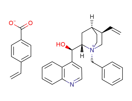 N-9-benzylcinchonidinium p-vinylbenzoate