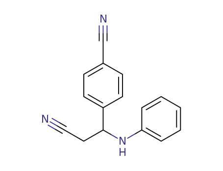 4-(2-cyano-1-(phenylamino)ethyl)benzonitrile