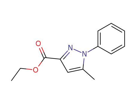 Molecular Structure of 81153-64-2 (5-METHYL-1-PHENYL-1H-PYRAZOLE-3-CARBOXYLIC ACID ETHYL ESTER)
