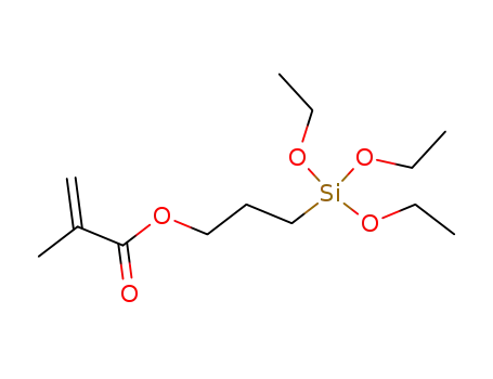 Molecular Structure of 21142-29-0 (3-(Triethoxysilyl)propyl methacrylate)