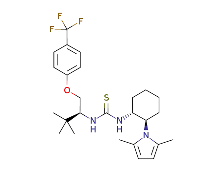 1-((S)-3,3-dimethyl-1-(4-(trifluoromethyl)phenoxy)butan-2-yl)-3-((1R,2R)-2-(2,5-dimethyl-1Hpyrrol-1-yl)cyclohexyl)thiourea