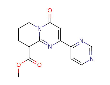 (+/-)-4-oxo-2-pyrimidin-4-yl-1,6,7,8-tetrahydro-4H-pyrido[1,2-a]pyrimidine-9-carboxylic acid methyl ester
