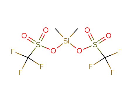Molecular Structure of 27607-78-9 (DIMETHYLBIS(TRIFLUOROMETHYLSULFONYLOXY)SILANE)