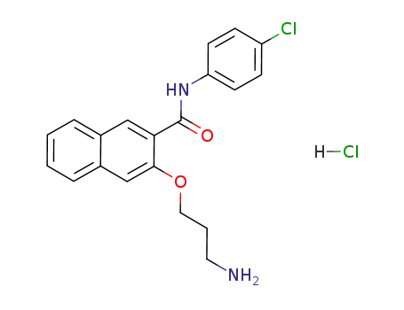 3-(3-aminopropoxy)-N-(4-chlorophenyl)-2-naphthamide hydrochloride