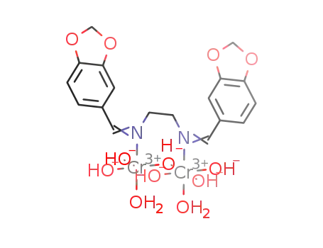 Cr2(N,N'-bis[1,3-benzodioxol-5-ylmethylene]ethane-1,2-diamine)(OH)6(H2O)2