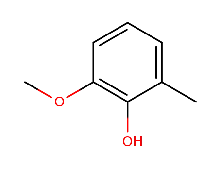 Molecular Structure of 2896-67-5 (2-Methoxy-6-methylphenol)