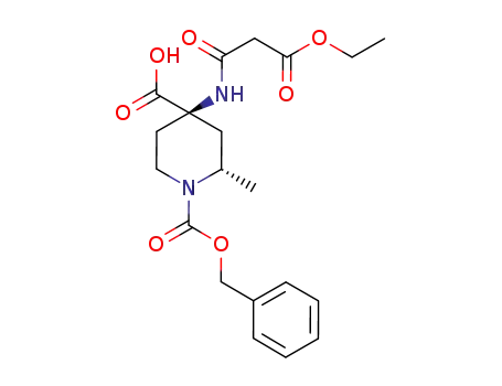 1-benzyl 4-methyl (2S,4R)-4-[(3-ethoxy-3-oxopropanoyl)amino]-2-methylpiperidine-1,4-dicarboxylate