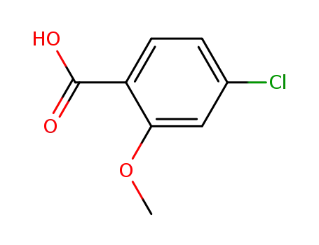 Molecular Structure of 57479-70-6 (4-Chloro-2-methoxybenzoic acid)