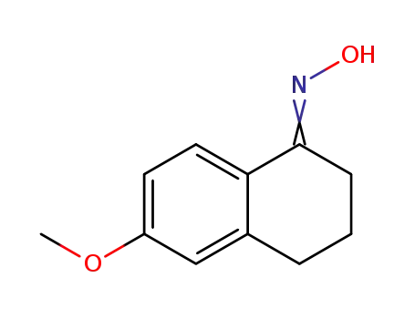 Molecular Structure of 54951-36-9 (6-METHOXY-1-TETRALONE OXIME)
