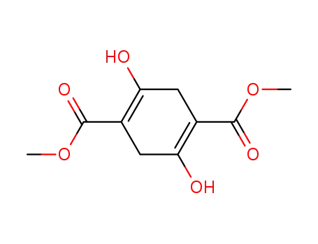 Molecular Structure of 27712-87-4 (1,4-Cyclohexadiene-1,4-dicarboxylic acid, 2,5-dihydroxy-, dimethyl
ester)