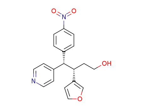 (3S,4S)-3-(furan-3-yl)-4-(4-nitrophenyl)-4-(pyridin-4-yl)butan-1-ol