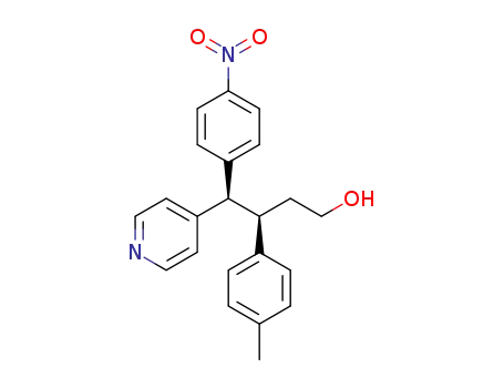 (3R,4R)-4-(4-nitrophenyl)-4-(pyridin-4-yl)-3-(p-tolyl)butan-1-ol