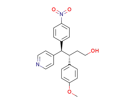 (3S,4R)-3-(4-methoxyphenyl)-4-(4-nitrophenyl)-4-(pyridin-4-yl)butan-1-ol