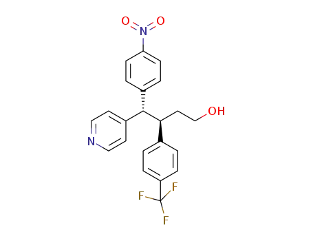 (3R,4S)-4-(4-nitrophenyl)-4-(pyridin-4-yl)-3-(4-(trifluoromethyl)phenyl)butan-1-ol