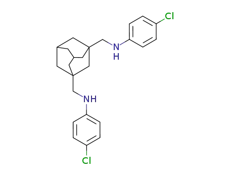 4-chloro-N-[3-(4-chlorophenylaminomethyl)adamantan-1-ylmethyl]aniline