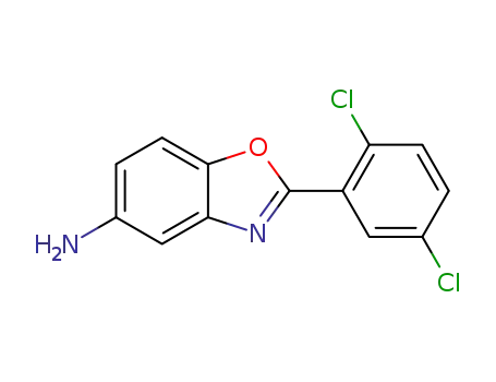 Molecular Structure of 293737-84-5 (2-(2,5-DICHLORO-PHENYL)-BENZOOXAZOL-5-YLAMINE)