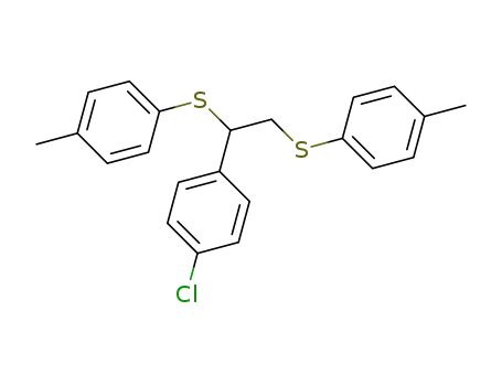 (1-(4-chlorophenyl)ethane-1,2-diyl)bis(p-tolylsulfane)