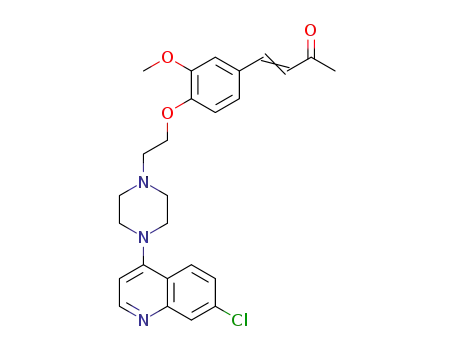 4-(4-{2-[4-(7-chloroquinolin-4-yl)piperazin-1-yl]ethoxy}-3-methoxyphenyl)but-3-en-2-one