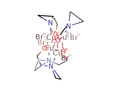 tetrakis(μ3-(2-aziridin-1-ylethanolato-κ2N,O)bromidocopper(II))