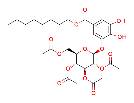 octyl 3-O-(2,3,4,6-tetra-O-acetyl-β-D-glucopyranoside)-4,5-dihydroxybenzoate