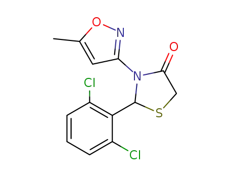2-(2,6-dichlorophenyl)-3-(5-methylisoxazol-3-yl)thiazolidin-4-one