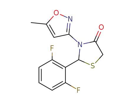2-(2,6-difluorophenyl)-3-(5-methylisoxazol-3-yl)thiazolidin-4-one