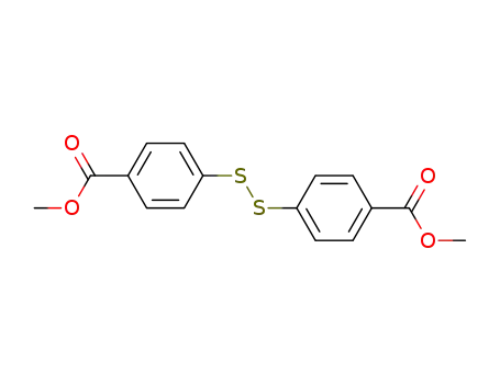 Molecular Structure of 35190-68-2 (bis（p-（mewthoxycarbonyl）phenyl）disulfide)