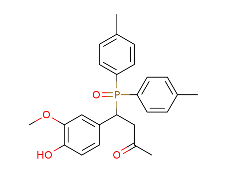 4-[bis(4-methylphenyl)phosphinyl]-4-[4-hydroxy-3-methoxyphenyl]butan-2-one
