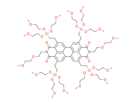 N,N'-bis[2-(2-methoxyethoxy)ethyl]-2,5,8,11-tetrakis{2-[tris(2-methoxyethoxy)silyl]ethyl}perylene-3,4:9,10-tetracarboxylic acid bisimide