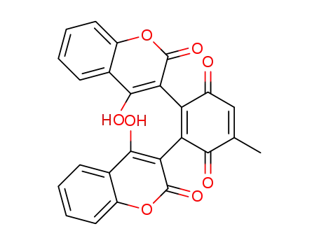 2,3-bis(4-hydroxy-2-oxo-2H-chromen-3-yl)-5-methylcyclohexa-2,5-diene-1,4-dione