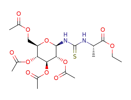 N-[(2,3,4,6-tetra-O-acetyl-β-D-glucopyranosylamino)thioxomethyl]alanine ethyl ester