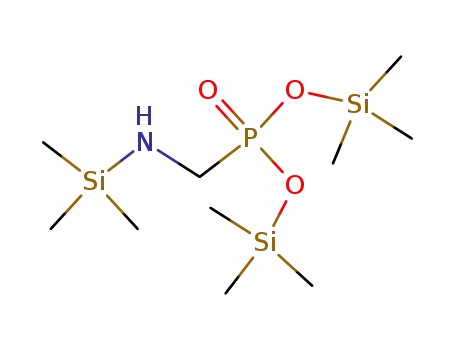 Molecular Structure of 53044-36-3 ([[(Trimethylsilyl)amino]methyl]phosphonic acid bis(trimethylsilyl) ester)