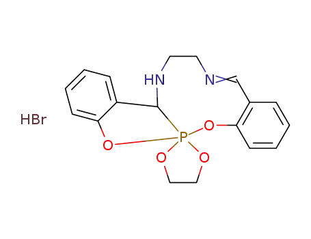 1,1-ethylenedioxy-3,4,11,12-dibenzo-6-aza-9-ammonium-2,13-dioxa-1-phospha[8.3.0(1,10)]tridecatri-3,5,11-ene bromide