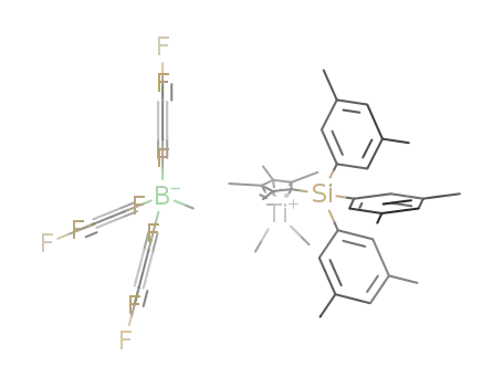[{1-tris(3,5-dimethylphenyl)silyl-2,3,4,5-tetramethylcyclopentadienyl}dimethyltitanium cation][tris(pentafluorophenyl)methylborate]